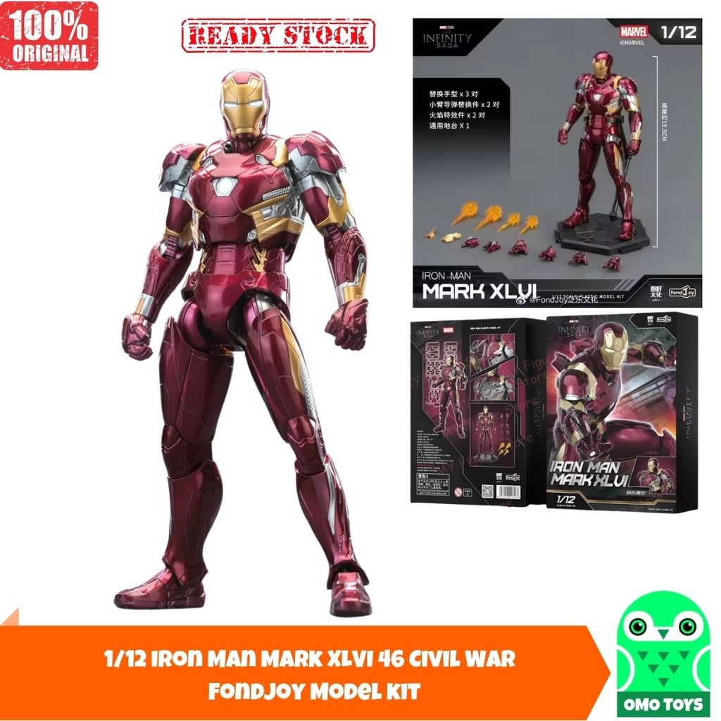1/12 Iron Man Mark XLVI 46 Civil War Fondjoy Model Kit