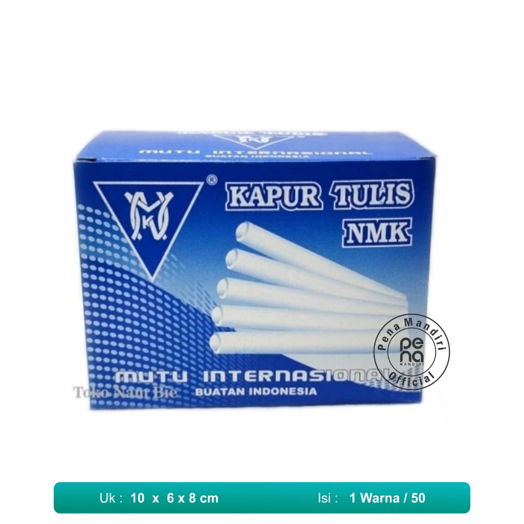 

Kapur Tulis Bebas Debu Kapur Tulis Putih NMK Isi 50 Batang