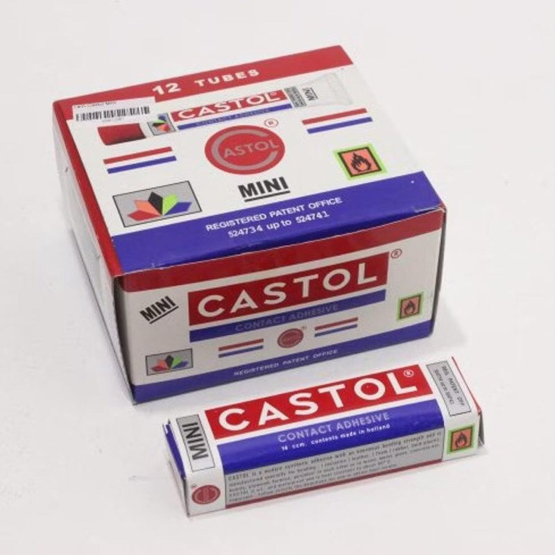 

Ready!!! Lem Castol Mini 14cc 1 Box : 12Pcs