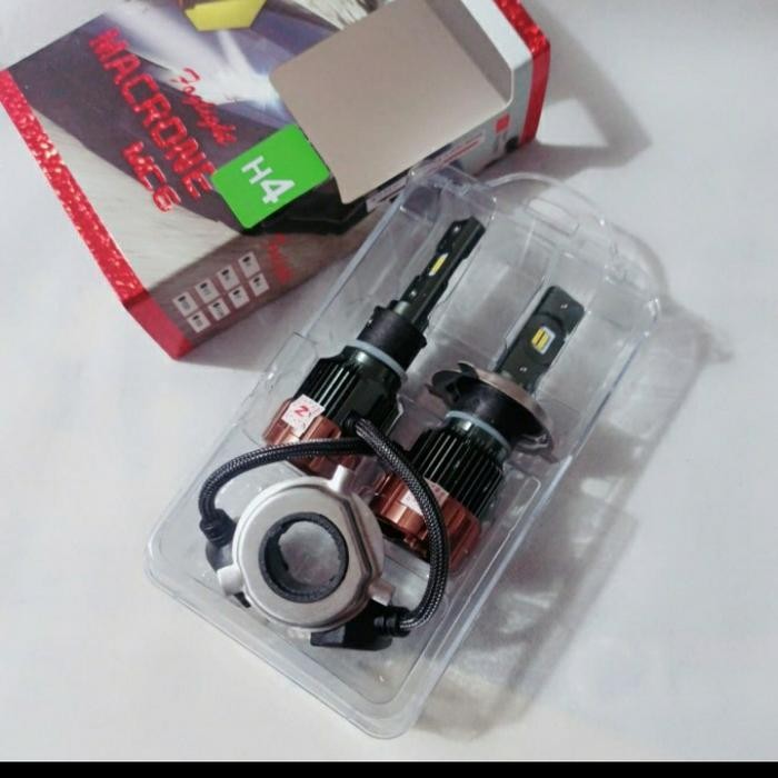 Led Turbo new macron mc6 H4 12volt -24volt .Garansi - Hir - 9012