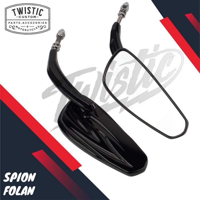 Spion Oval Folan Motor Harley Davidson Benelli EVO EFI Keeway Custom