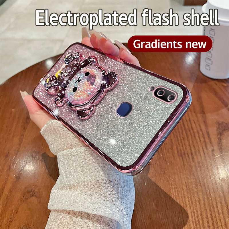 HP Soft Case Vivo Y95 Casing Silikon Untuk Vivo Y95 1807 Casing berkilau Berlapis Kesing Handphone P