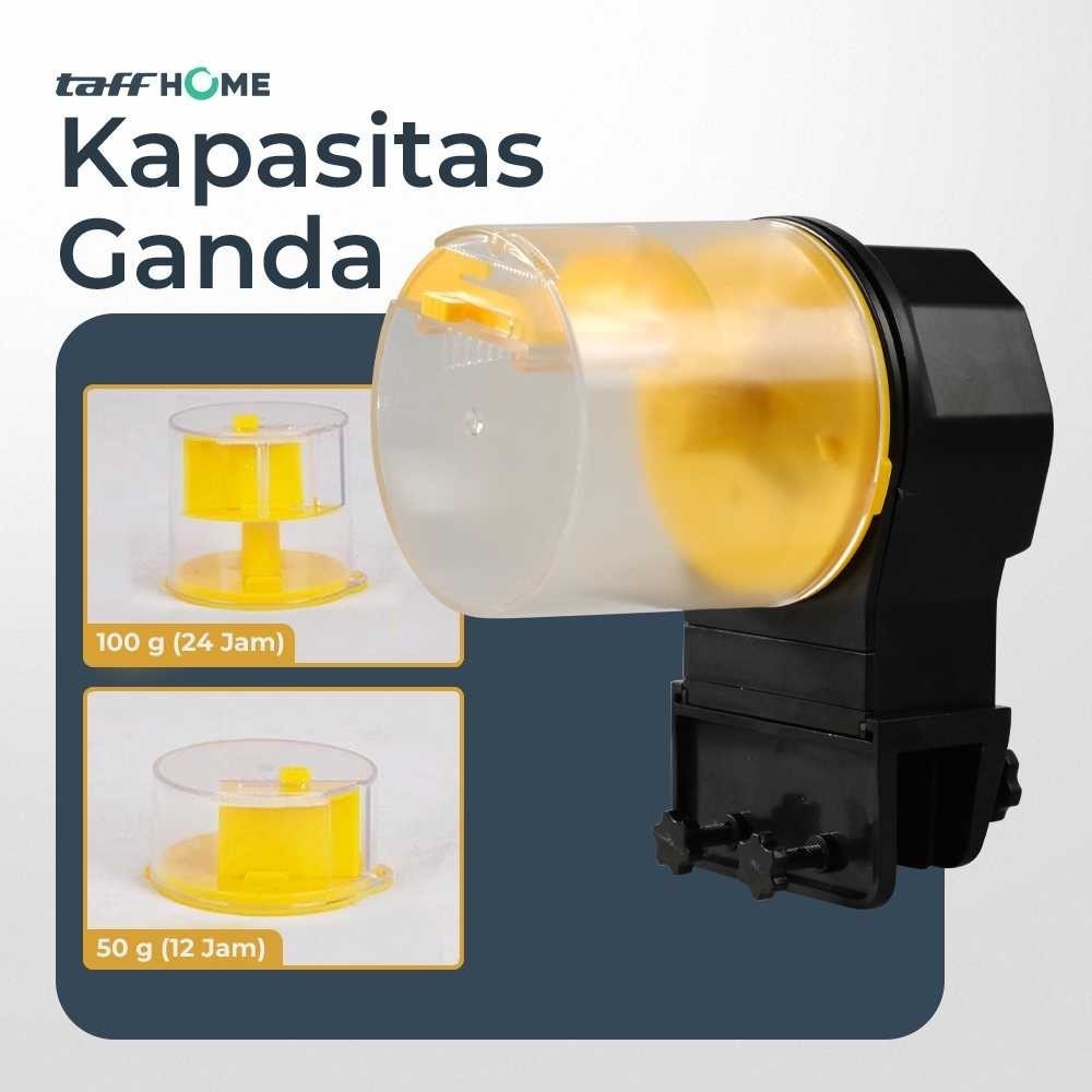 TaffHOME Alat Pemberi Makan Ikan Otomatis Fish Feeder Dispenser Pelet / Mesin Dispenser Makanan Ikan