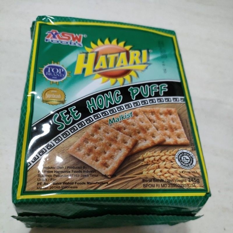

BISKUIT HATARI 245g / HATARI see Hong puff biscuit