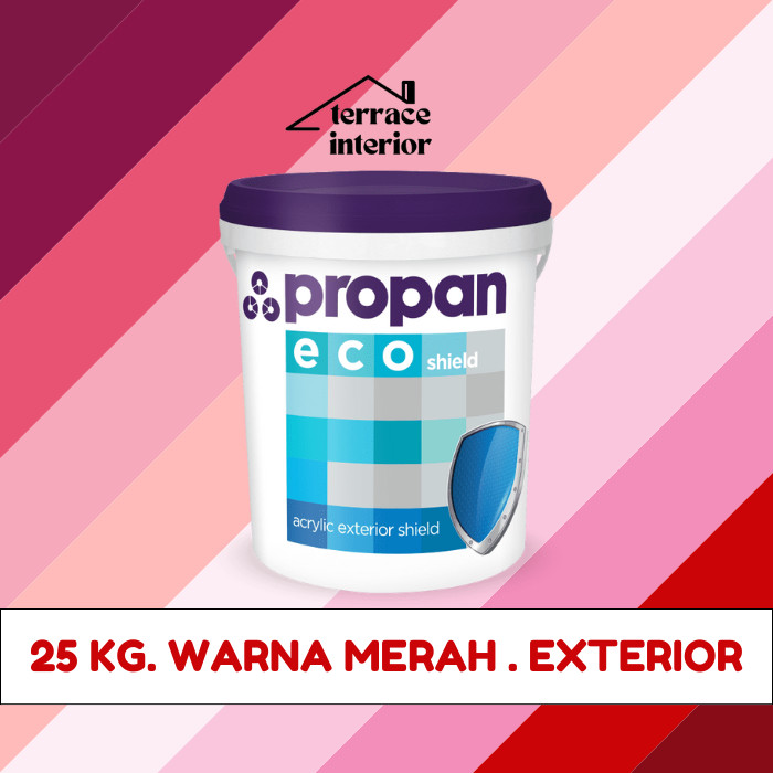 Cat Tembok Exterior Propan Eco Shield  Warna Merah 25 Kg