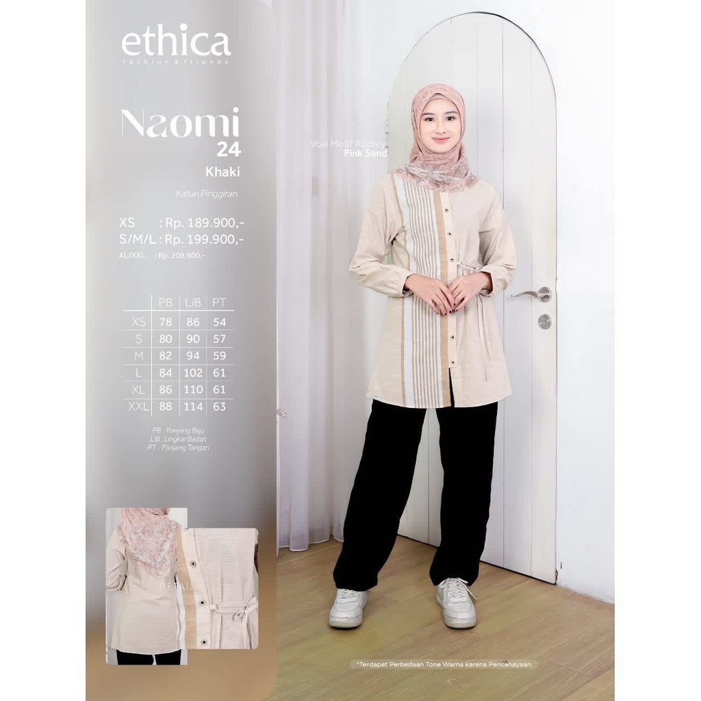 ETHICA TUNIC DEWASA NAOMI 24 KHAKI
