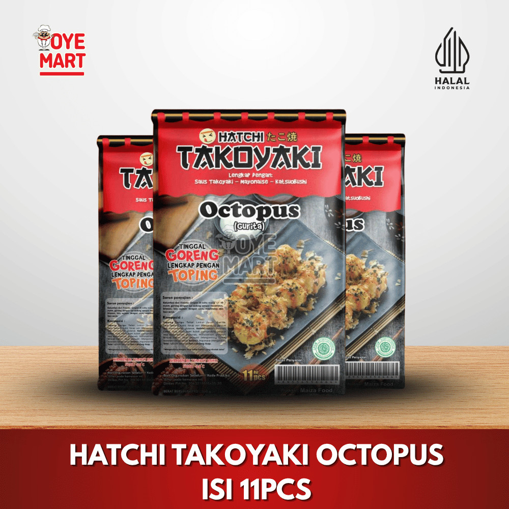 

HATCHI TAKOYAKI OCTOPUS ISI 11PCS/TAKOYAKI SIAP SAJI RASA GURITA