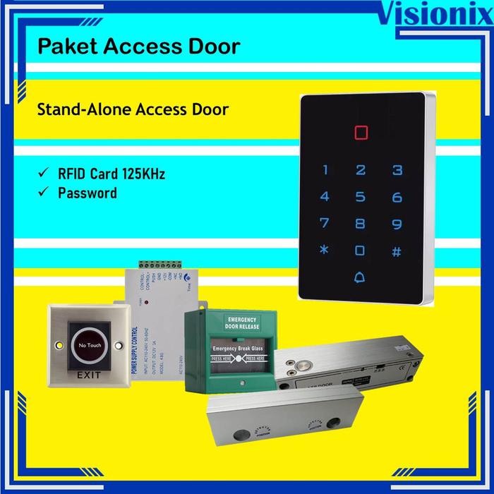 

Paket Access Door RFID Card 125KHz Standalone - Pintu Kaca Frameless