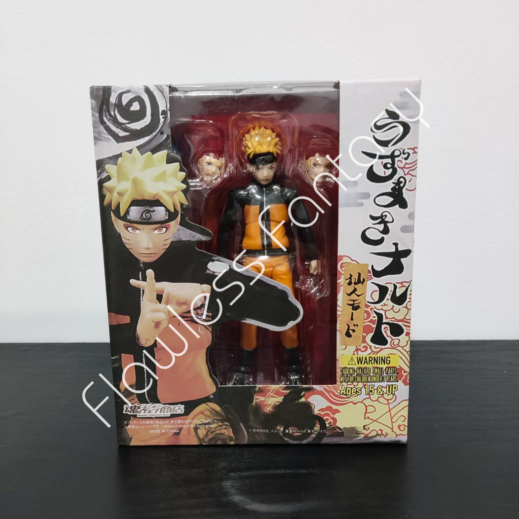 S.H.Figuarts SHF Uzumaki Naruto Sage Sennin Mode Simple Style And Heroic Anime Action Figure
