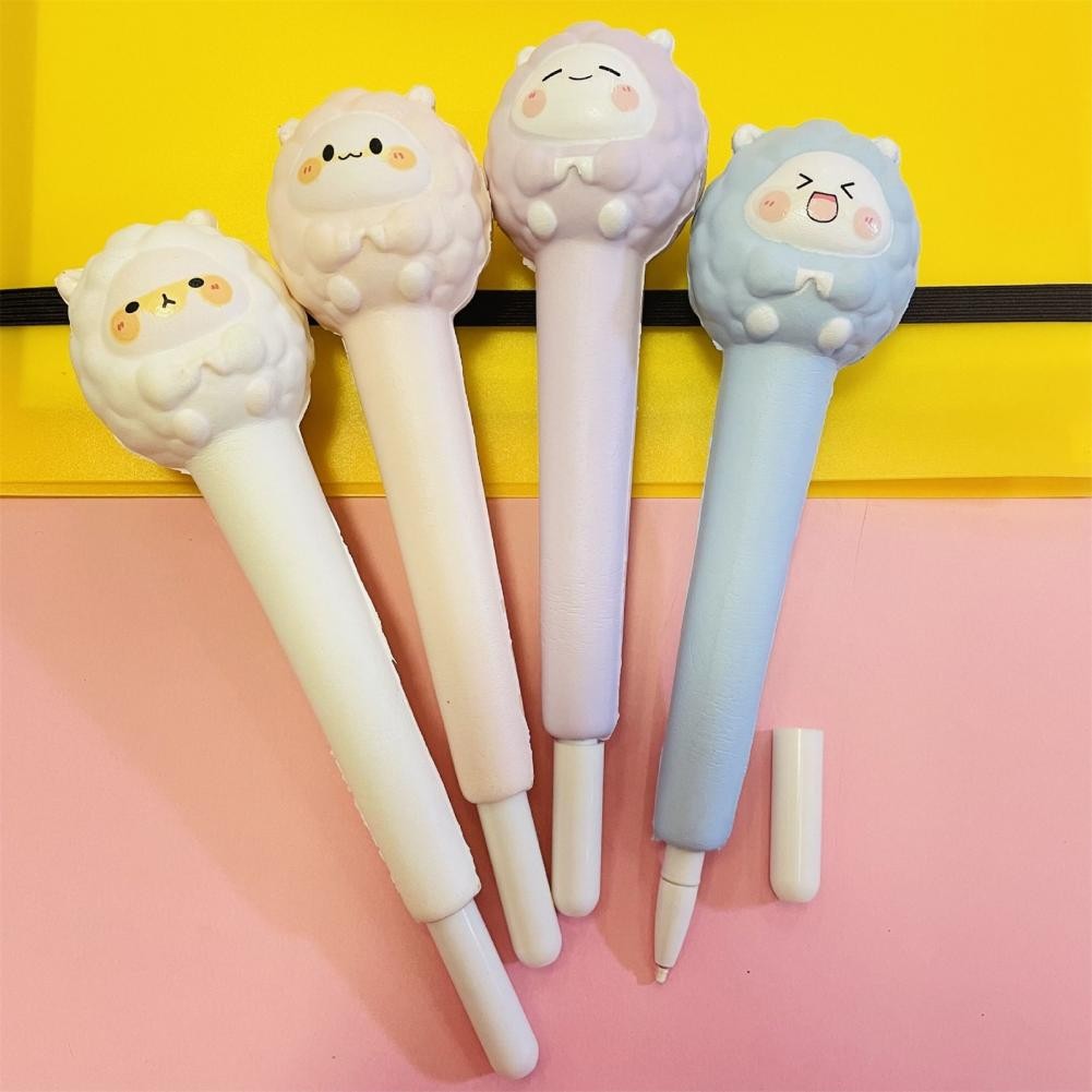 

Gel Pen Smooth Squeeze Pen Writing Decompression Cute Cartoon Sheep Squeeze Pen School Supplies