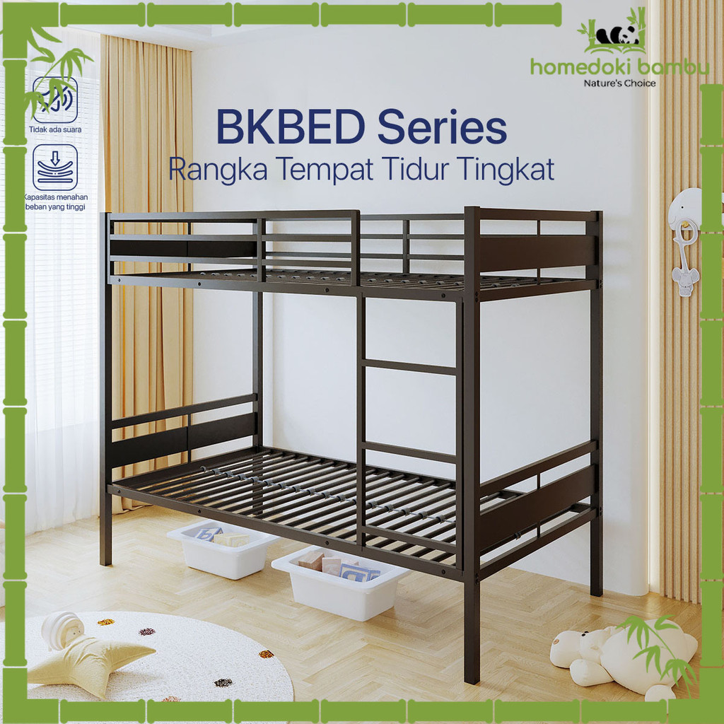 Homedoki Bambu-CloudBed Series / Bunk Bed / Dipan Tempat Tidur / Ranjang Tingkat 2 Susun / Tempat Ti