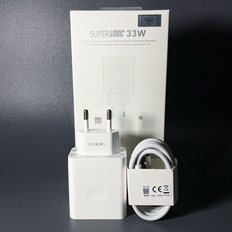 Charger Oppo 33 Watt Super Vooc USB Type C Original 100%