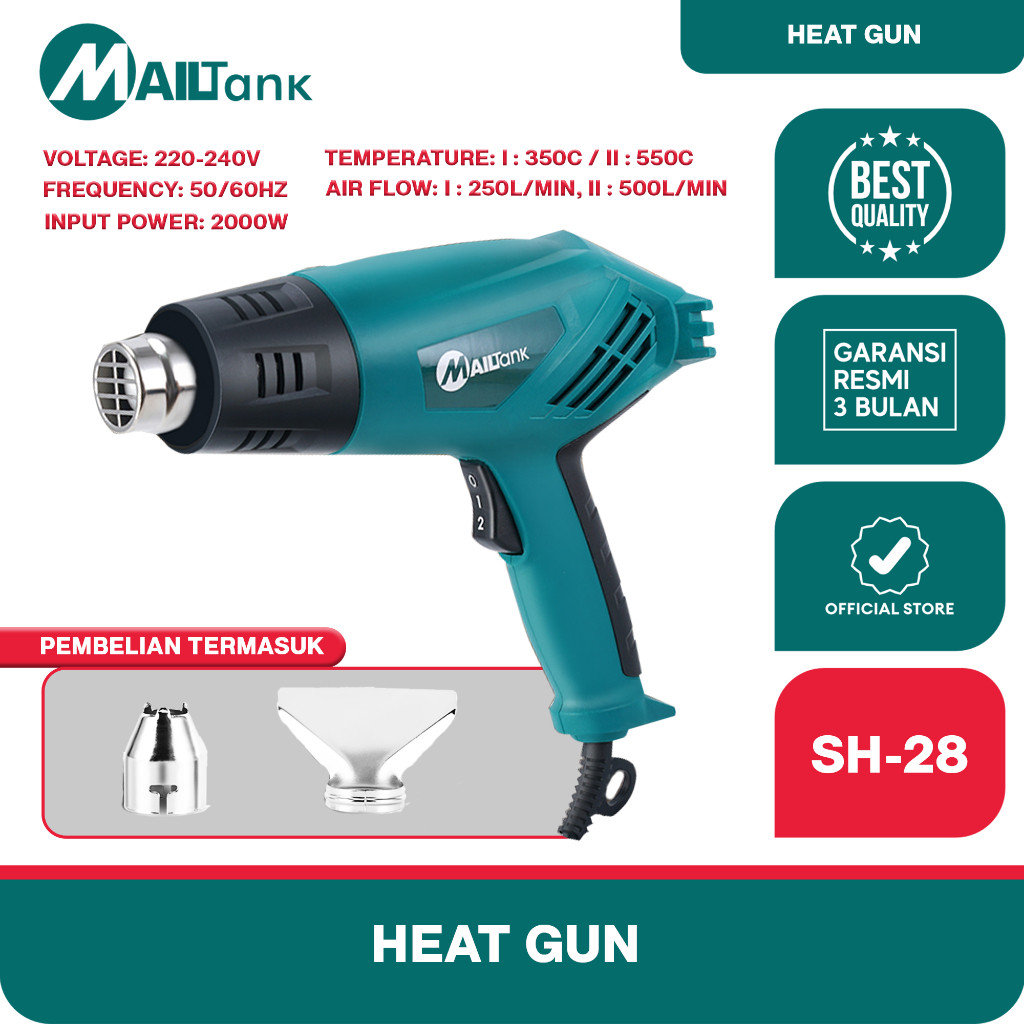 (HOT GUN BELTER YA) Bukan Mailtank SH28 Mesin Pemanas Heat Gun Hot Gun