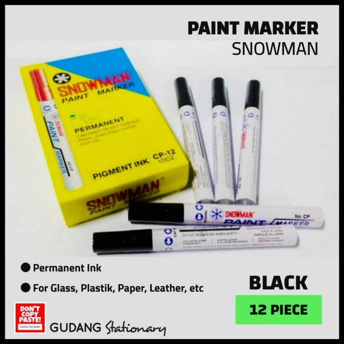 

[New Arrival] SPIDOL PERMANENT PAINT MARKER, warna hitam