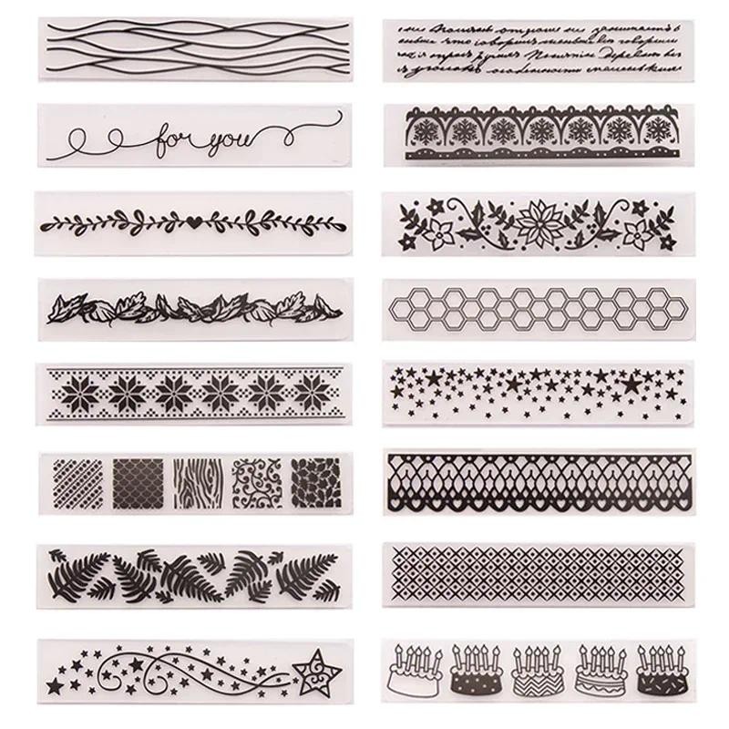 

15x3cm 3D Embossing Folder Plastic DIY Craft Template Molds for Cutting Scrapbook Paper Cards Photo Album Making Stamp Stencils