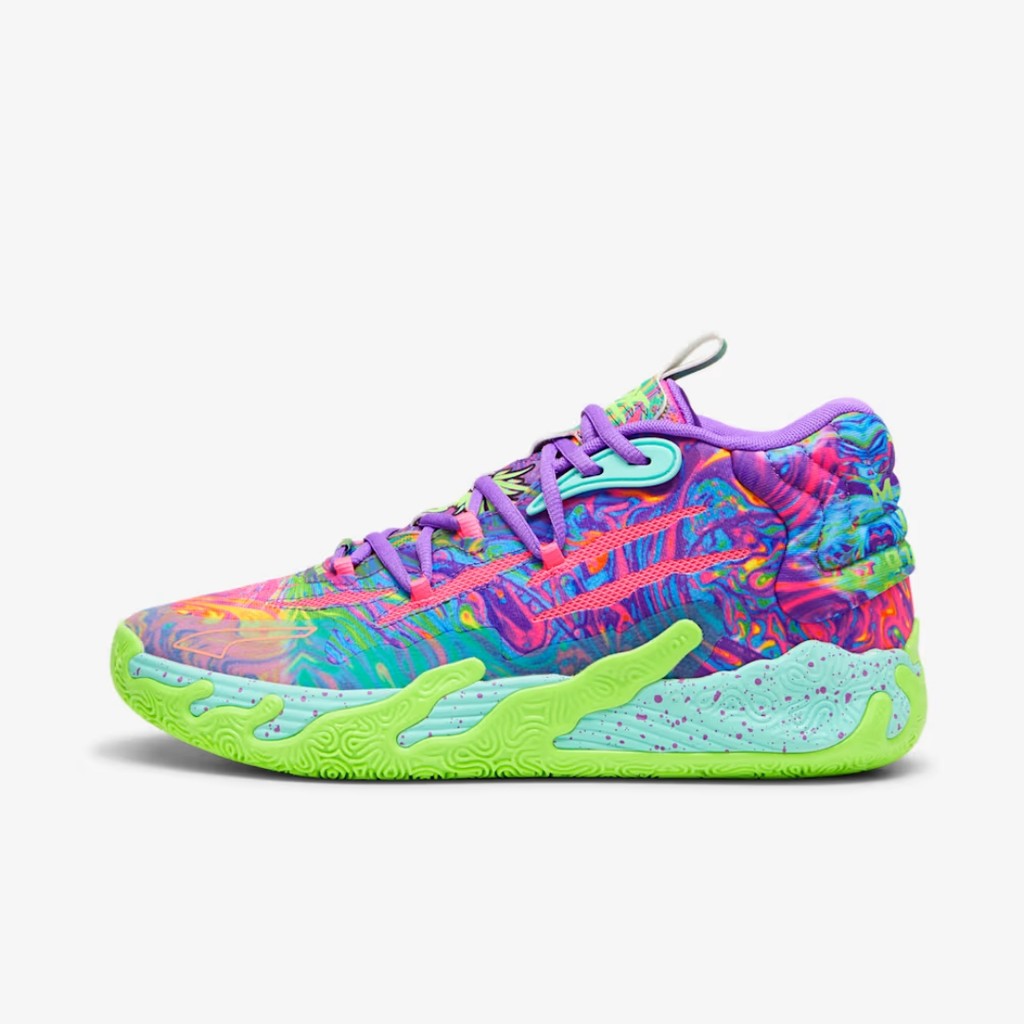 PUMA MB.03 BE YOU PURPLE GREEN 379899-01