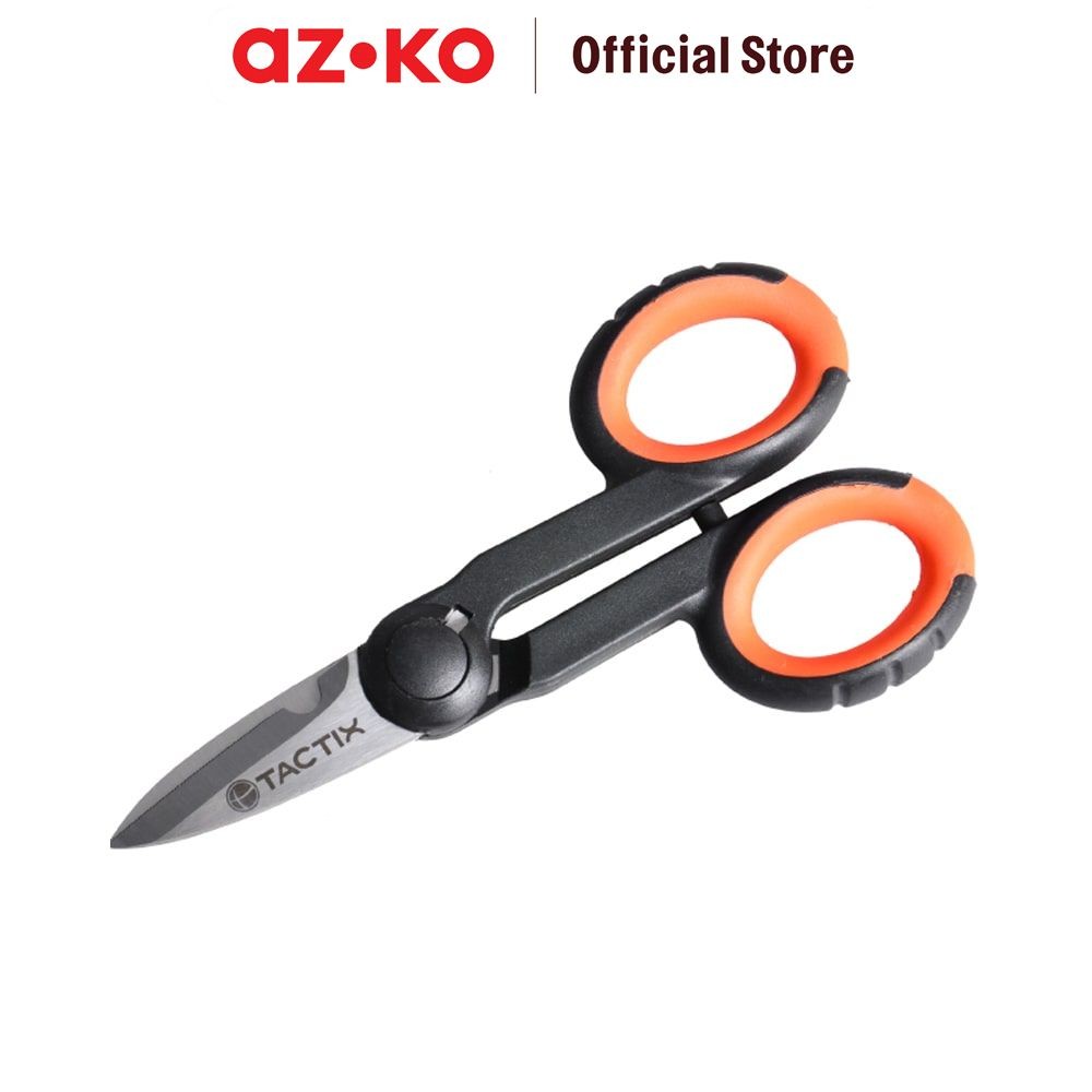 

AZKO Tactix Gunting Stainless Steel 14 cm Multifunctional Scissors Alat Pemotong Serbaguna Peralatan Atk Alat Potong Kertas Perlengkapan Alat Tulis