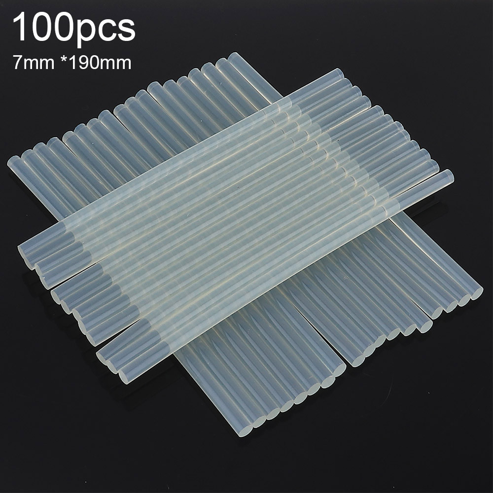 

Hot Melt Glue Sticks 50/100 pcs 7mm Transparent Electric Heat Gun Adhesive DIY Tool for Repair Craft Album Alloy Accessories