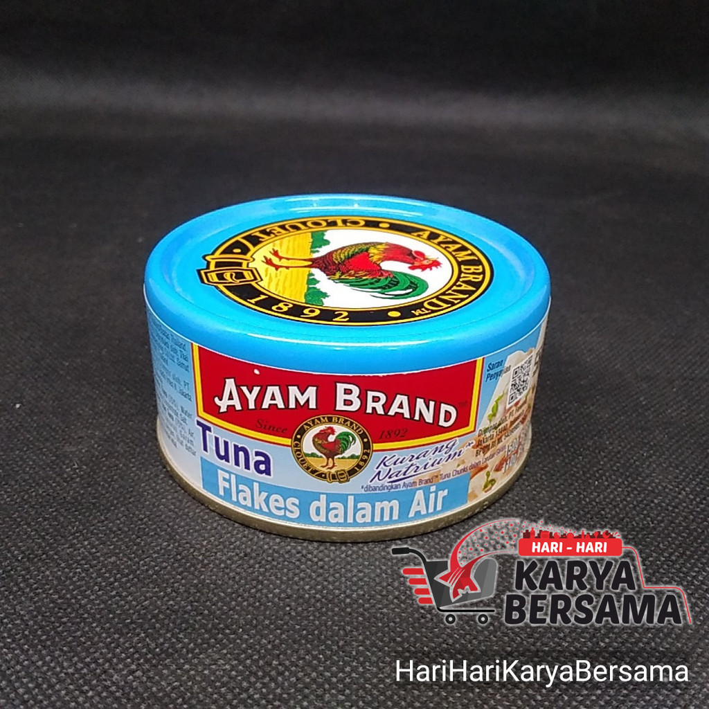 

MAKANAN KALENG AYAM BRAND TUNA FLAKES IN WATER 150GR