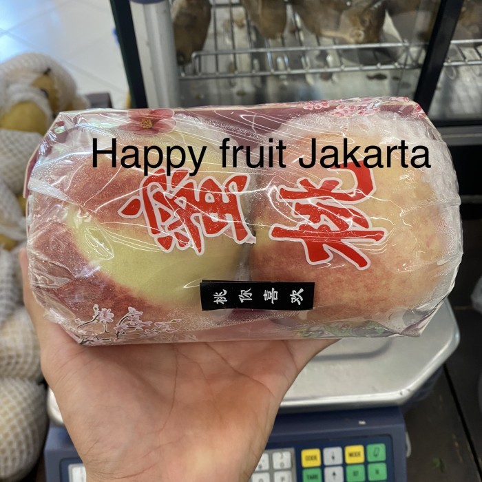 

Buah peach white jumbo manis banyak air | peach jumbo white pack