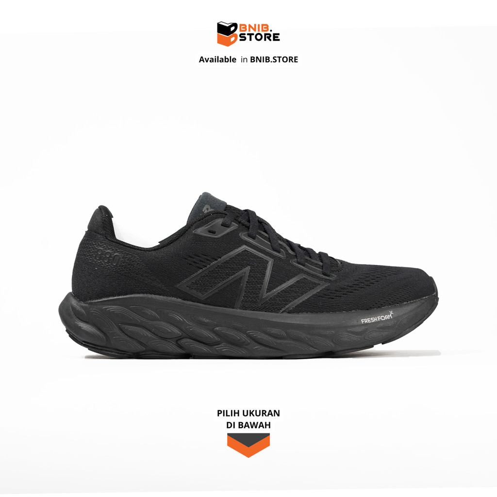 Sepatu NB Fresh Foam X 880 v14 Full Black [M880K14] Original