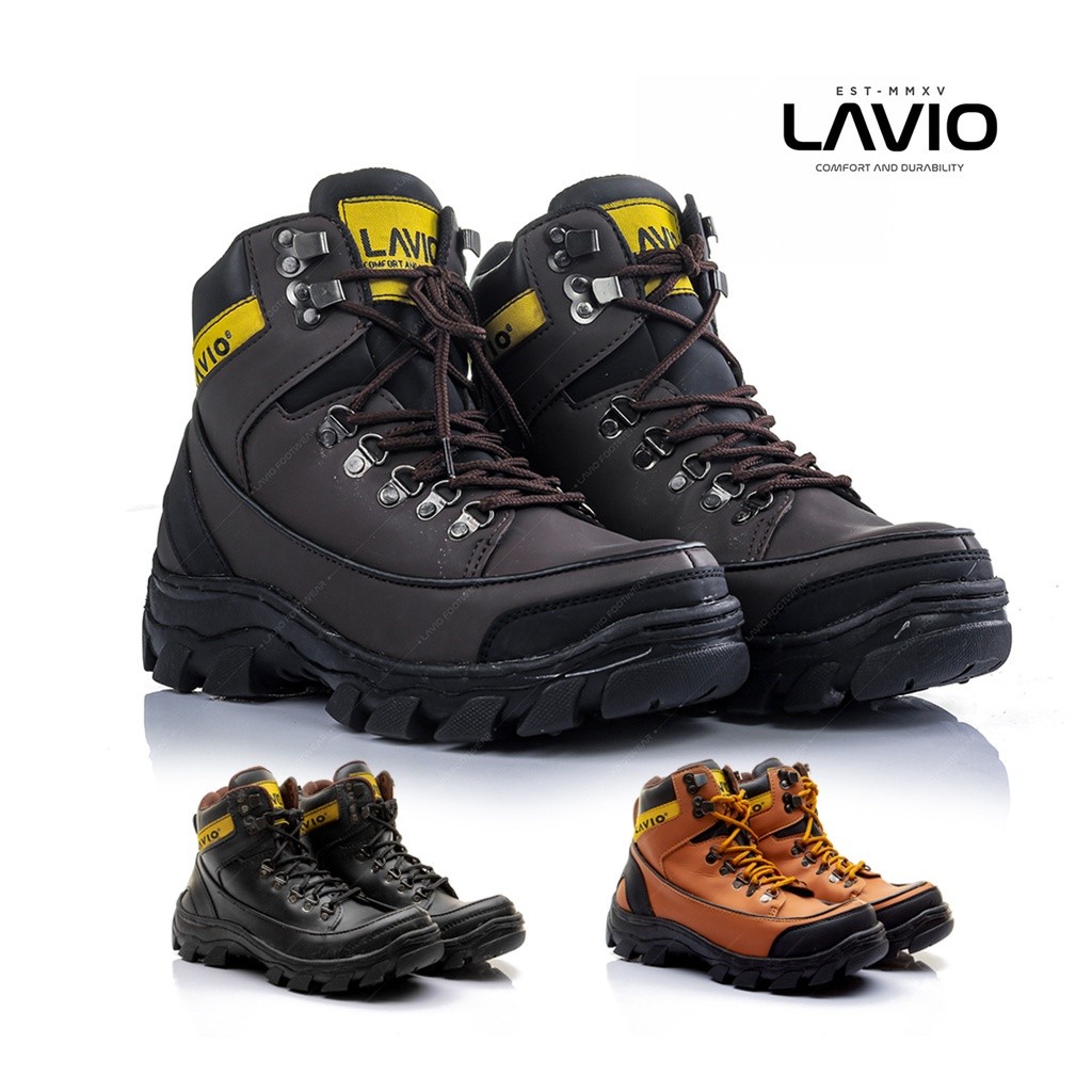 Lavio Sepatu Boots Safety Wood Model