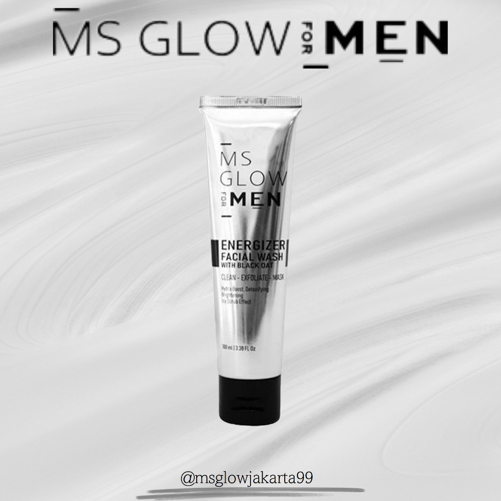 Ms Glow Men Facial Wash Sabun Muka Pria Pembersih Wajah Msglowmen Original 100% Face Wash Fasial Was