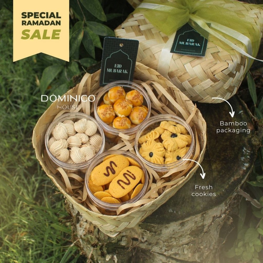 

HAMPERS LEBARAN KUE KERING COOKIES HOME MADE PREMIUM / PARCEL IDUL FITRI / GIFT BOX HARI RAYA EID MUBARAK AESTHETIC