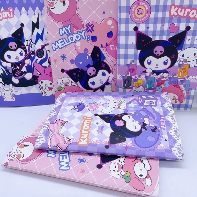 

ACEH.NSA 119342 Sanrio Notebook Anime Kuromi Cinnamoroll Office Notebook Handbook Book A5 Cartoon Student Gift