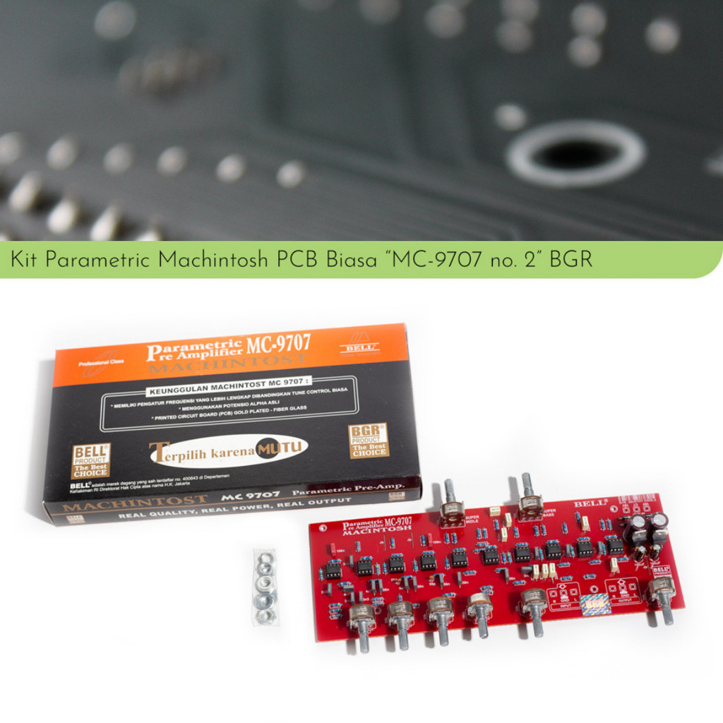Kit Rakitan Tone Parametric MC9707 no 2 MC 9707 hitam orange by BGR BELL