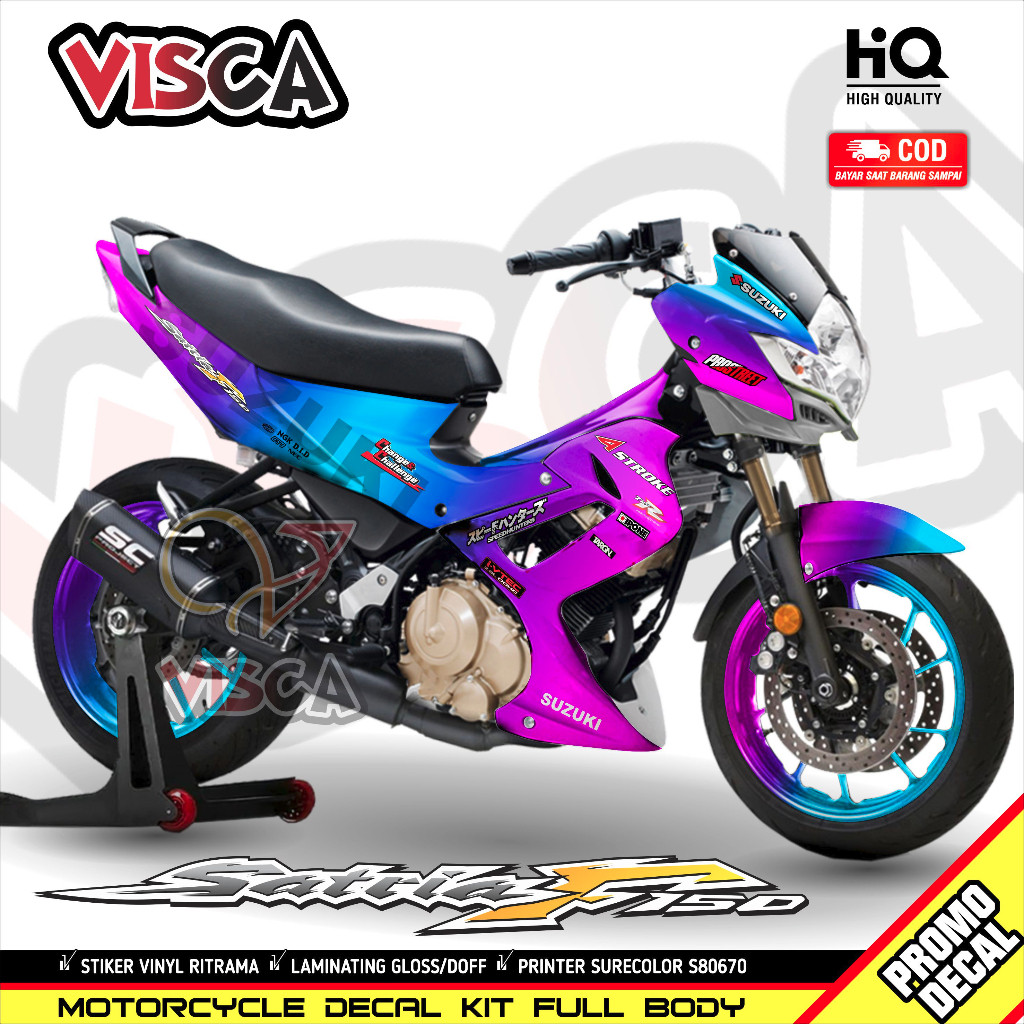 Decal Satria Fu Barong 2012 Full Body Stiker Satria Fu Barong 2012 Full Body Striping Satria Fu Baro