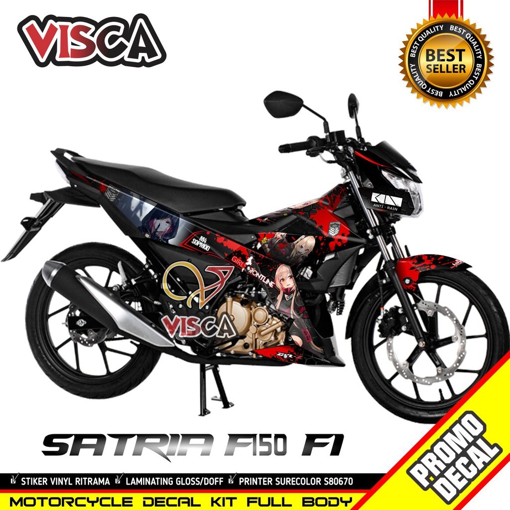 Decal Satria Fu 150 Injeksi Full Body Stiker Satria Fu 150 Injeksi Full Body Striping Satria Fu 150 
