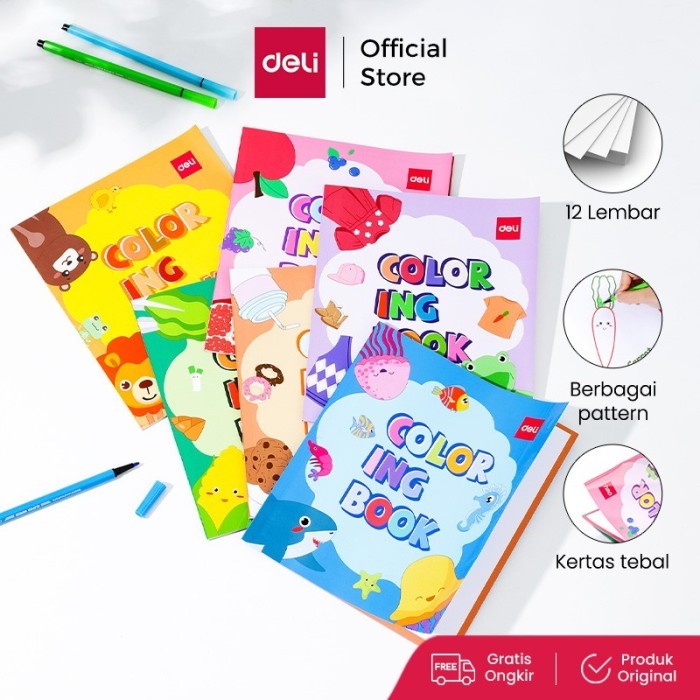 

Deli Children Coloring Book Small / Buku Mewarnai Anak Berbagai Tema Kecil EN04X