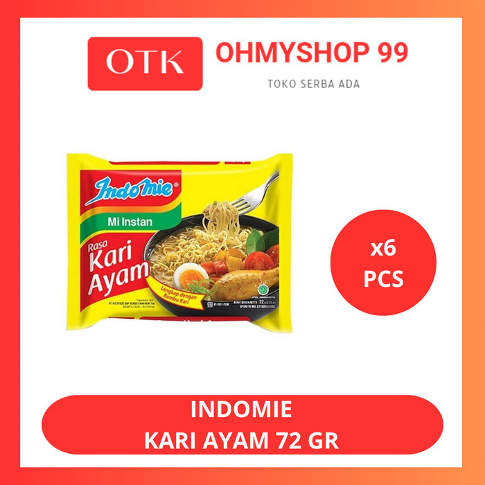 

Indomie Kari Ayam 6x72gr