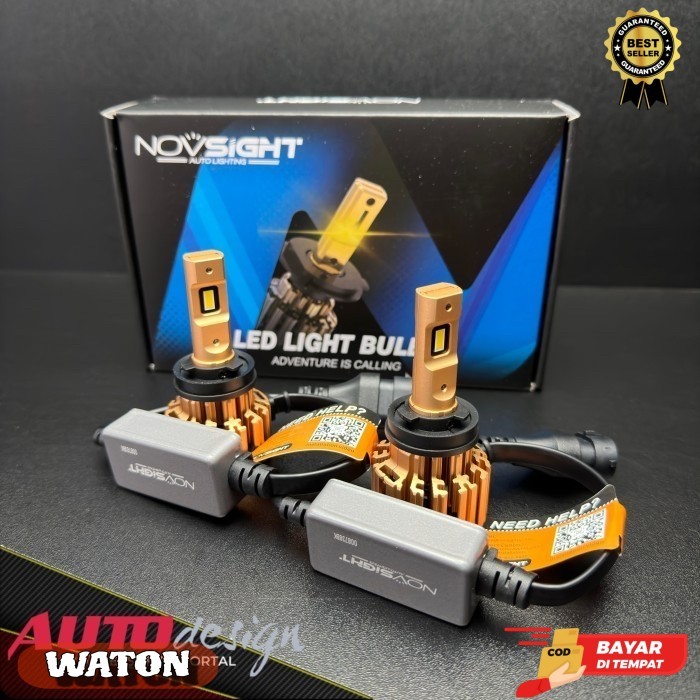 Lampu LED Mobil NOVSIGHT A397- F03Y H1 H3 H4 H7 H8 H11 H16 HB3 HB4