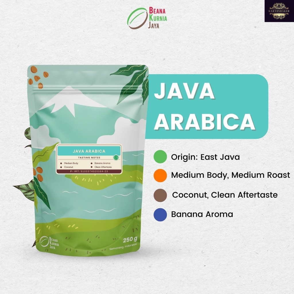 

Java Arabica Coffee Roasted Beans | Biji Kopi Bubuk 250gr - Beana Roastery Semarang