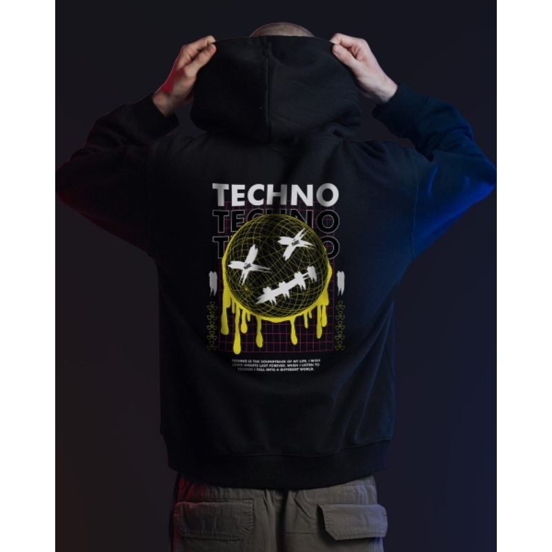 ACID TECHNO HOODIE JUMPER PREMIUM
