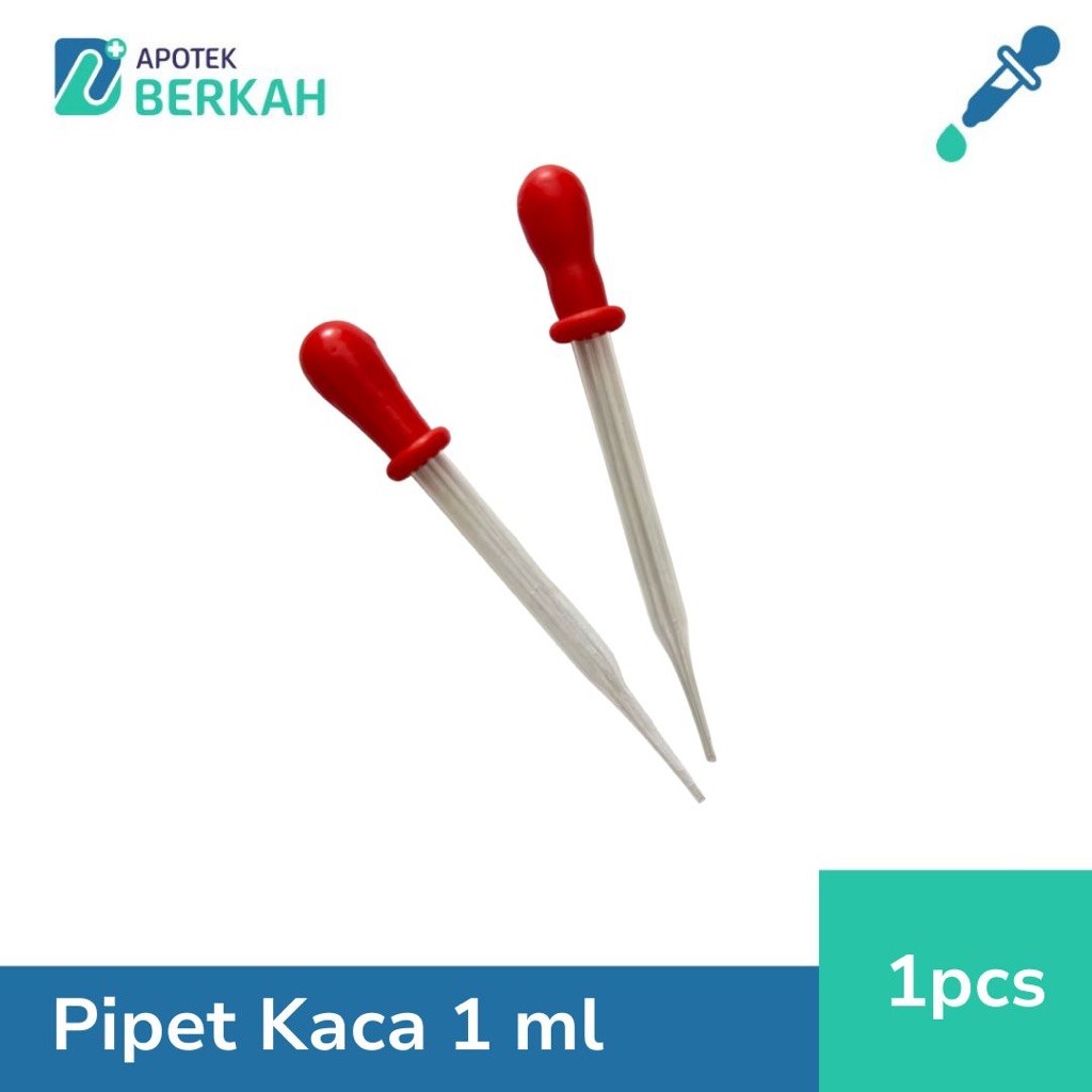 Pipet Kaca Tetes 1ml Untuk Obat Bayi Dan Anak - 1 pcs