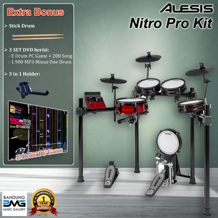 Alesis NITRO PRO KIT Electric Drum Set - Drum Elektrik Alesis