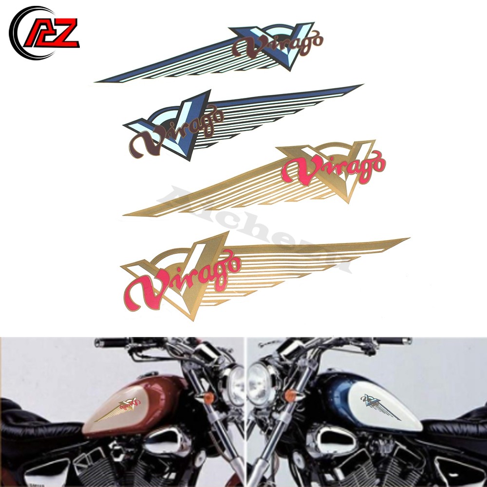 STIKER CUSTOM TANGKI MOTOR "Virago" Sticker for Yamaha Virago XV125 XV250 XV400 XV535 XV700