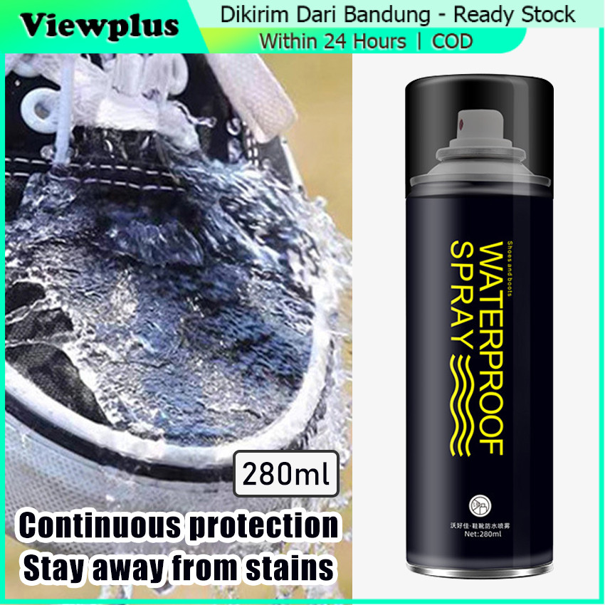 280ml Spray sepatu anti air efek daun talas waterproof Spray
