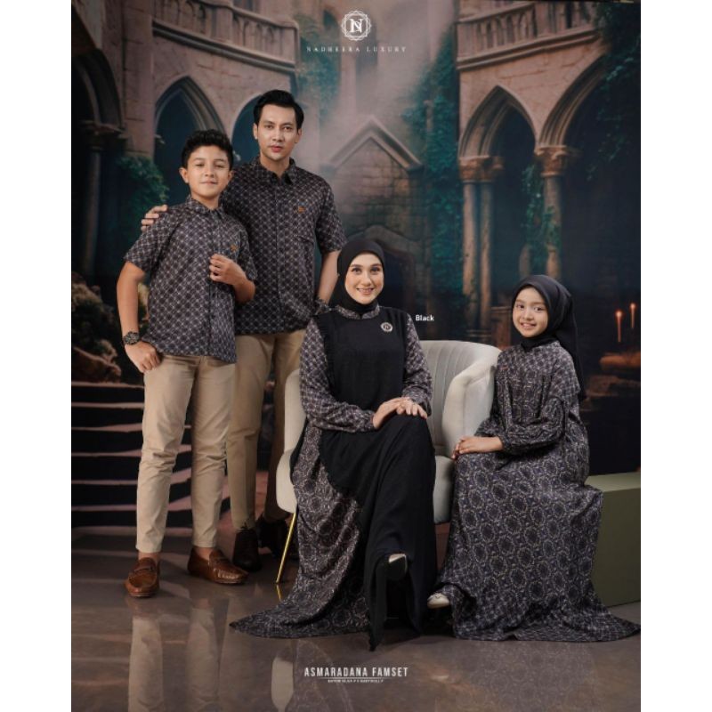 FAMILY SET ASMARADANA °BLACK° NADHEERA LUXURY TERBARU 2025