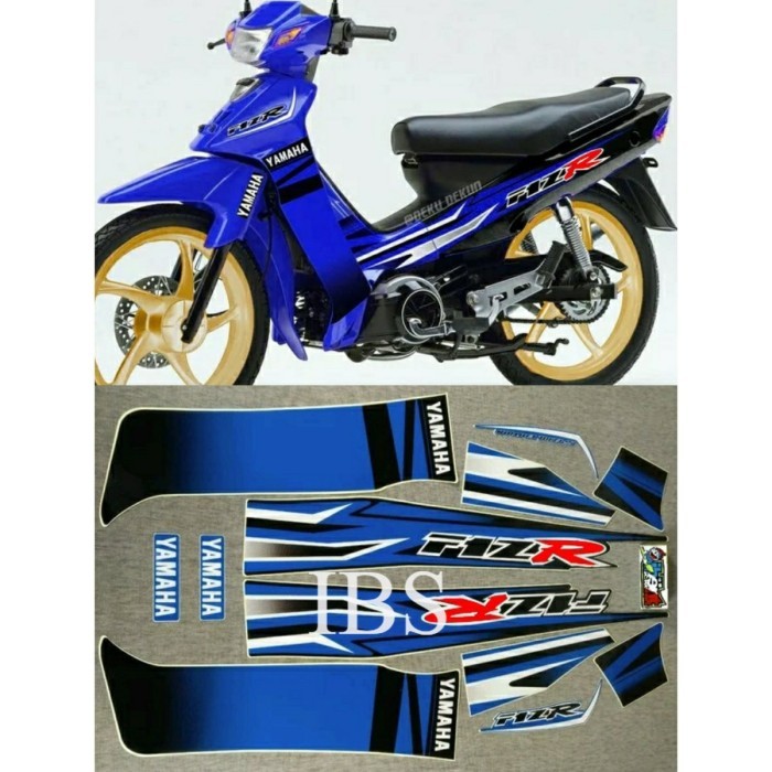 STIKER STRIPING LIS VARIASI FIZR BIRU FIZ R