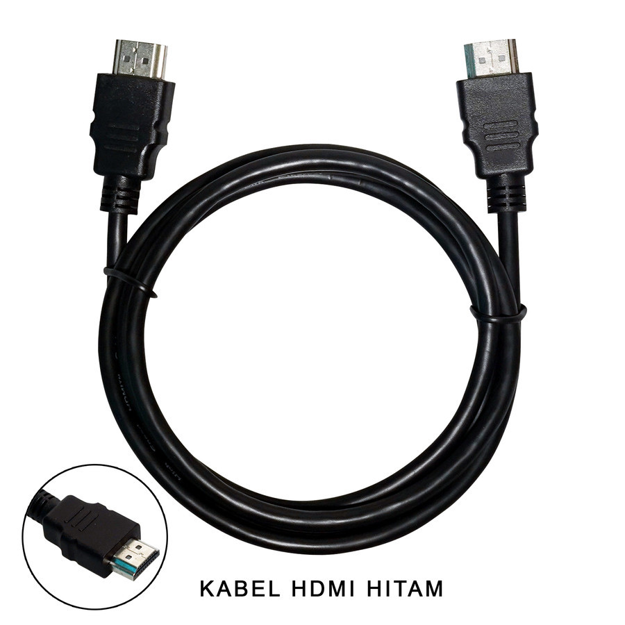 

I* MURAH HDMI MM 1.5M Kabel HDMI 1,5 Meter Hitam untuk Receiver DVD Komputer Laptop (Male to Male) - Kabel HDMI 1,5M Murah