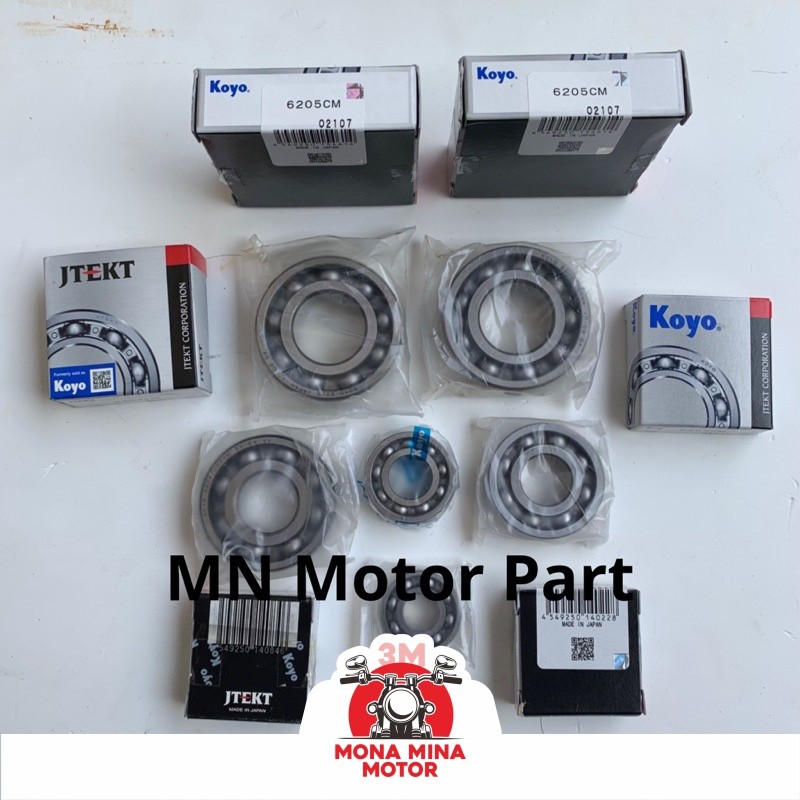 Bearing Laher Mesin kruk as Rasio komplit Fizr F1zr force original Koyo Japan