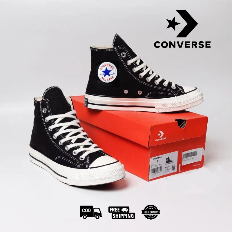 Sepatu Converse All Star High Classic Black White - Sepatu Converse Pria Wanita NB sekolah Pria Wani