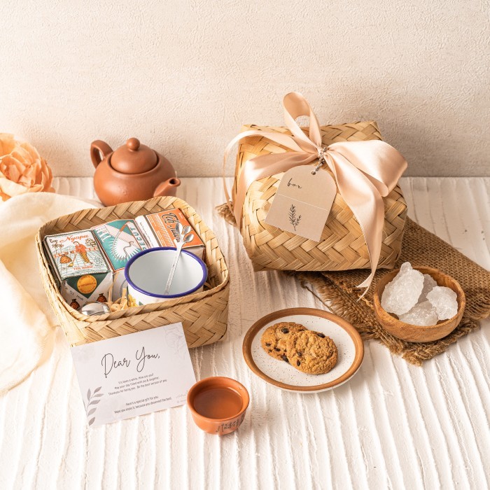 

[0k_market1] Tea Hampers Souvenir Teh jadul enamel indonesia - Kala Hampers