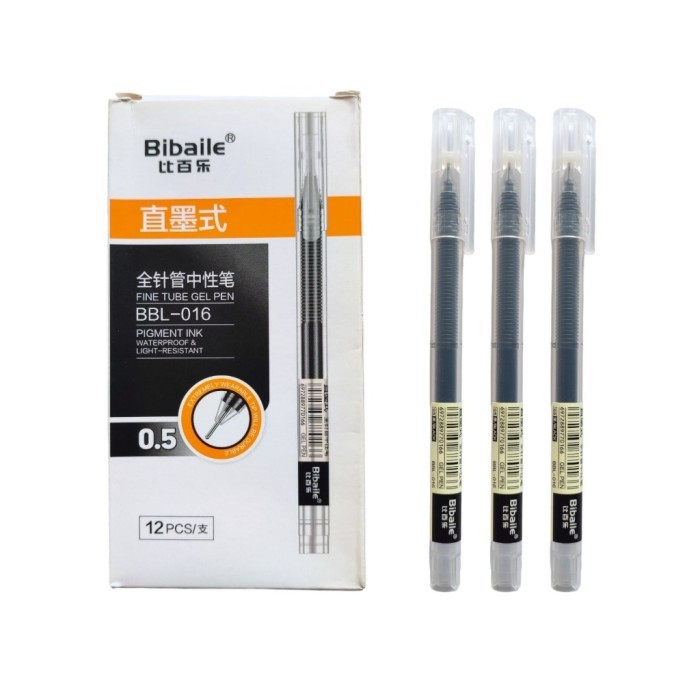 

Pulpen Gel Impor Bibaile BBL – 016 Gel Pen 0.5 mm Tinta Hitam