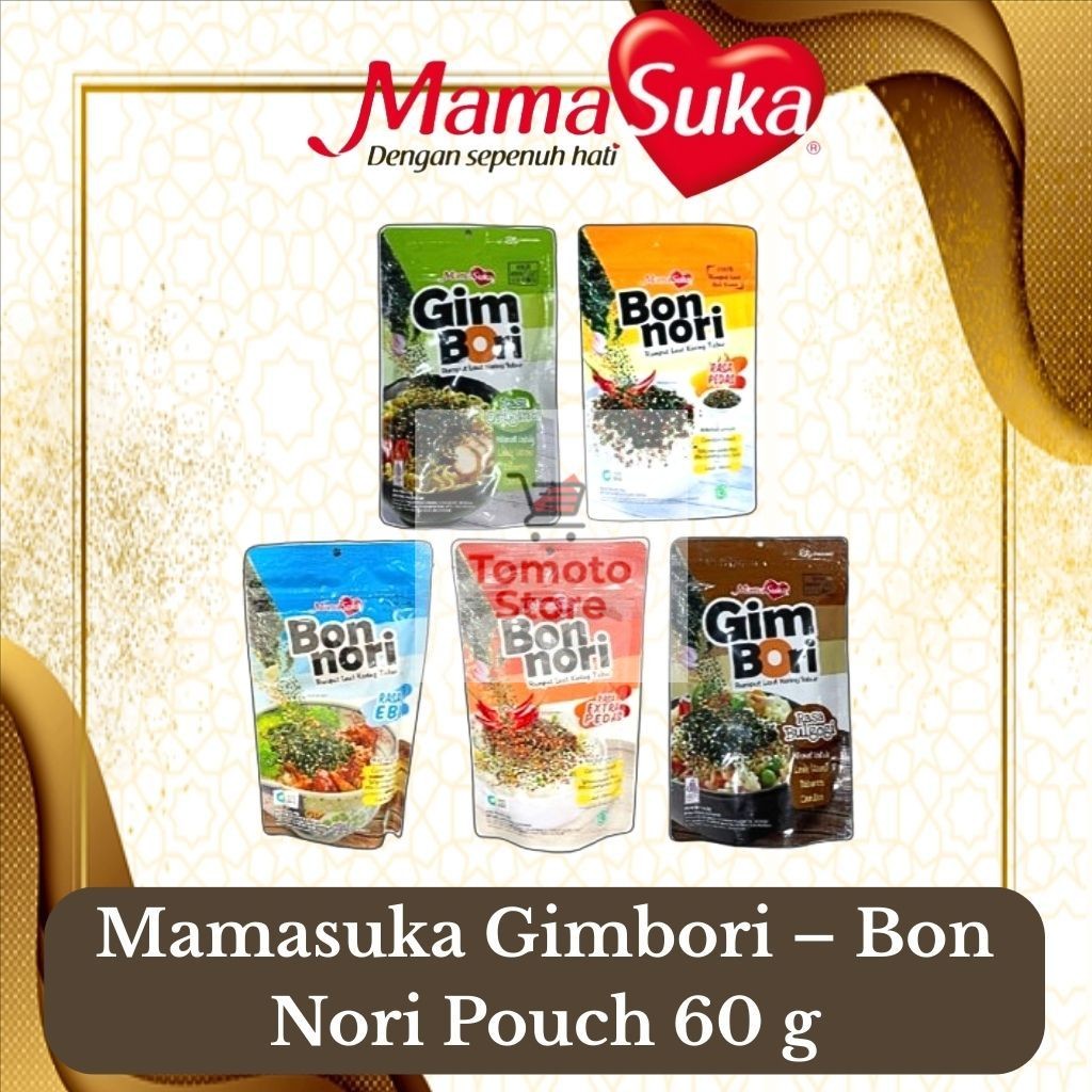 

✨ TOMOTOSTORE ✨ MAMASUKA Gim Bori Rumput Laut Kering Tabur Pouch 60 gr