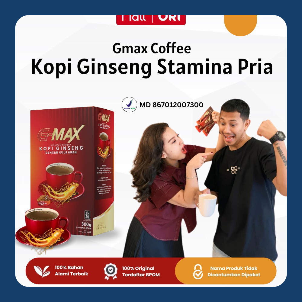

Kopi Gmax Stamina Pria Perkasa - Kopi Penambah Stamina Seksual Kuat Tahan Lama BPOM & HALAL